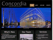 Tablet Screenshot of concordialighting.com